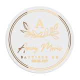 Floral Baptism Favor Stickers - XOXOKristen