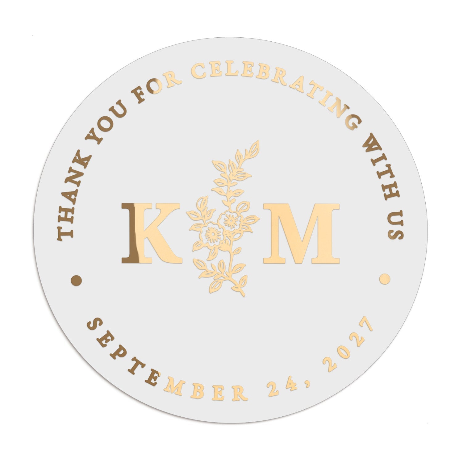 Thank You Wedding Stickers - XOXOKristen
