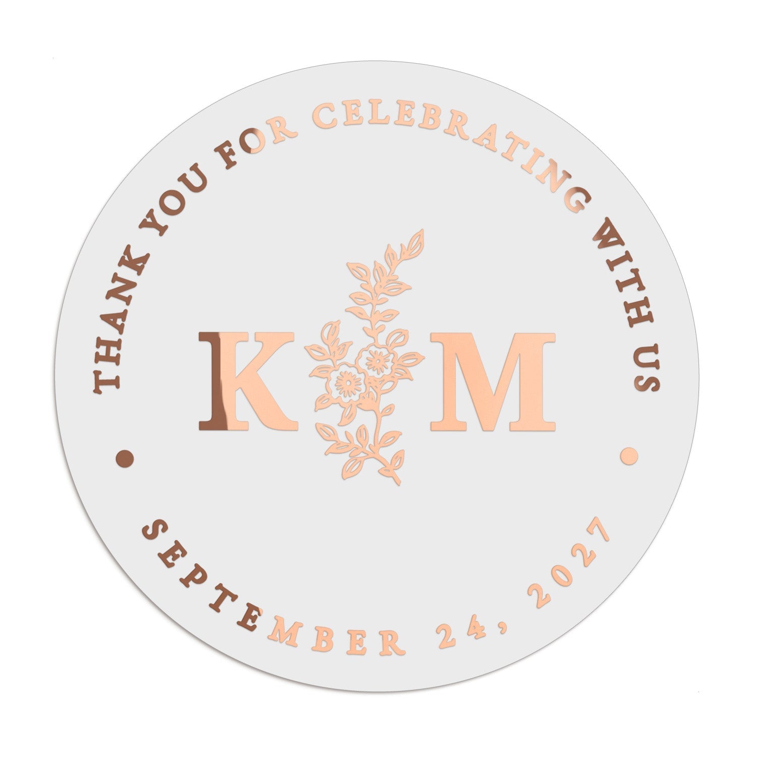 Thank You Wedding Stickers - XOXOKristen