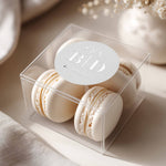 Simple Initials Clear Wedding Sticker - XOXOKristen