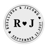 Monograms Wedding Stickers - XOXOKristen