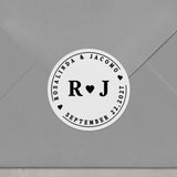 Monograms Wedding Stickers - XOXOKristen