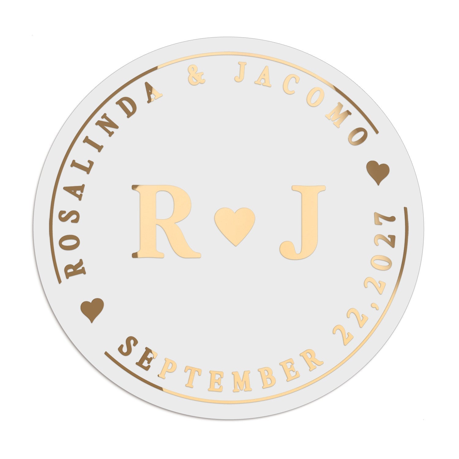 Monograms Wedding Stickers - XOXOKristen