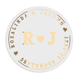 Monograms Wedding Stickers - XOXOKristen