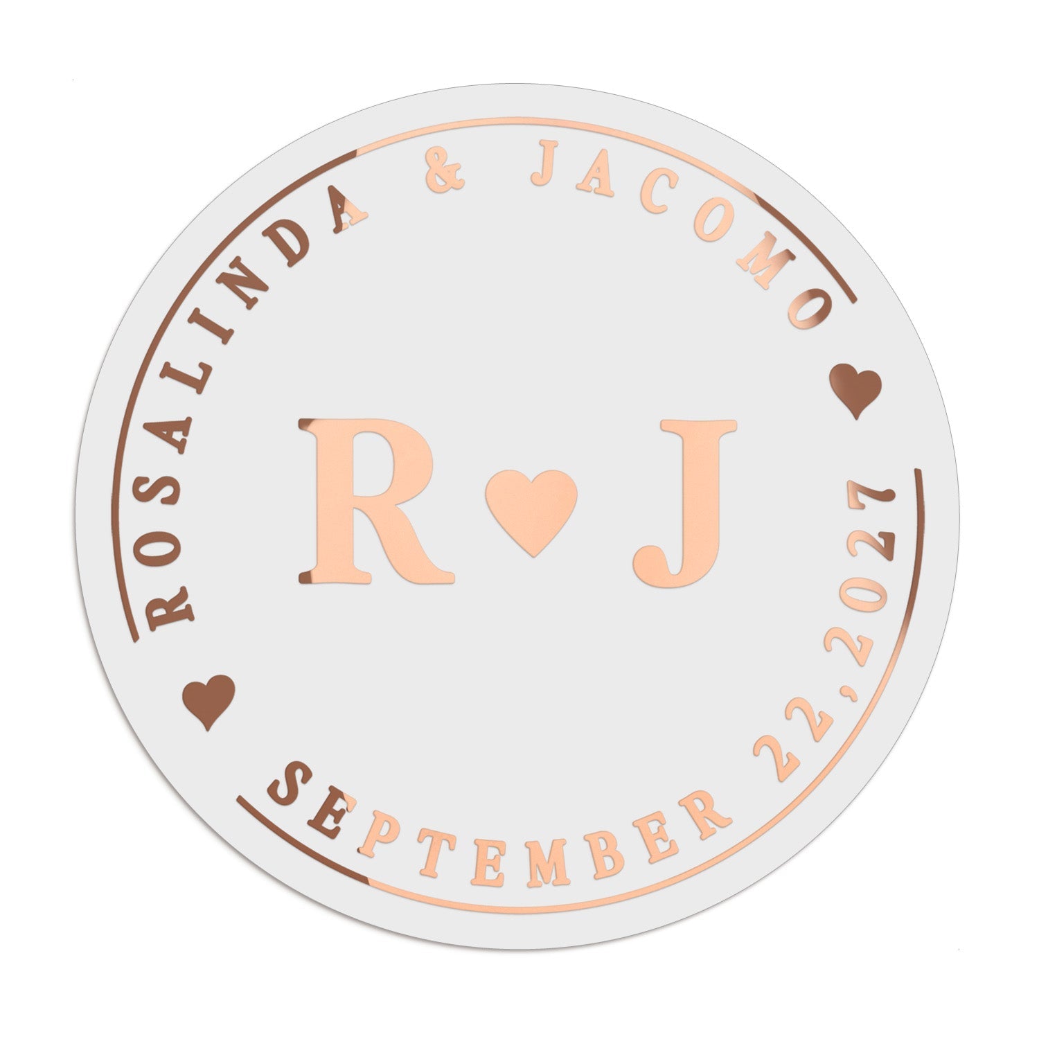 Monograms Wedding Stickers - XOXOKristen