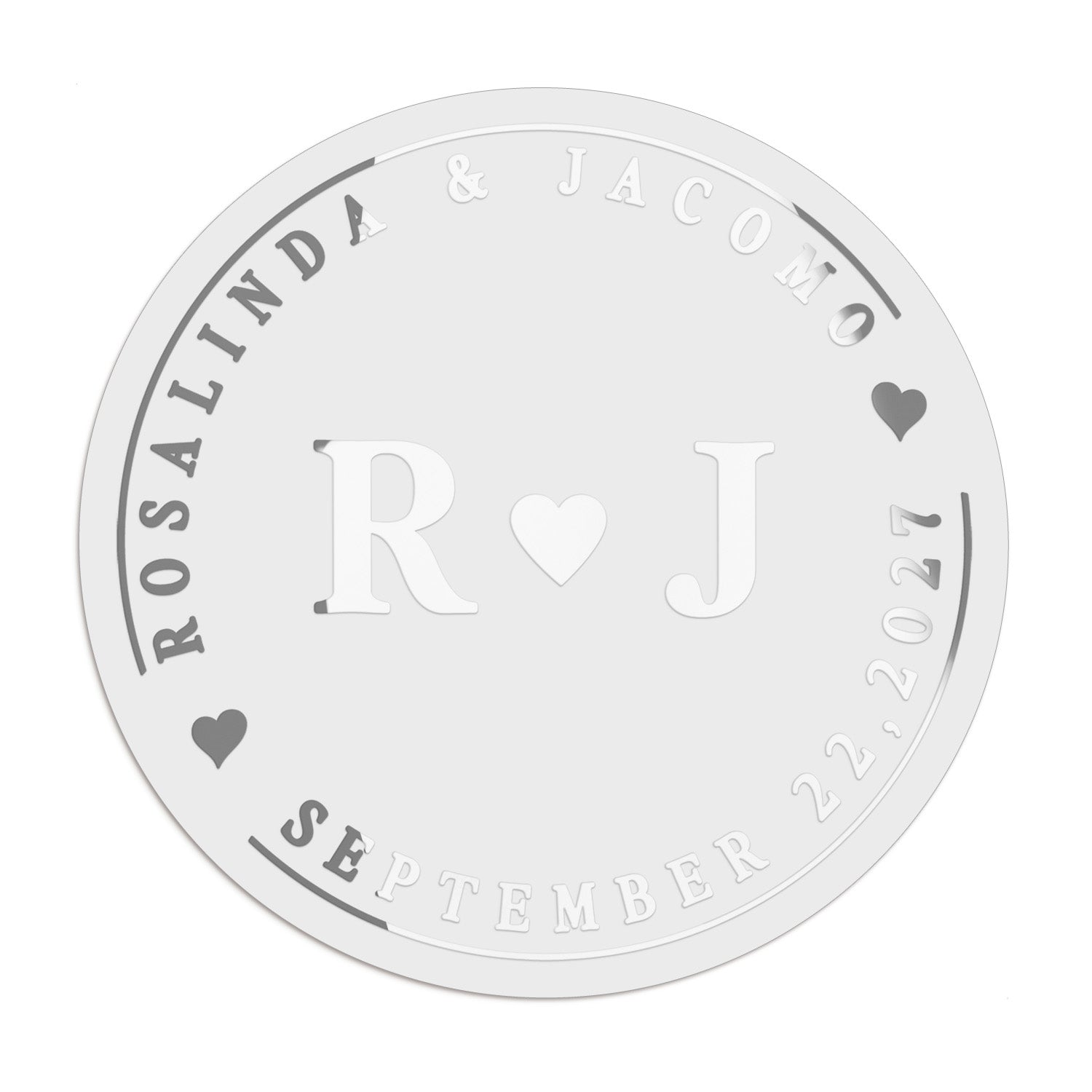 Monograms Wedding Stickers - XOXOKristen