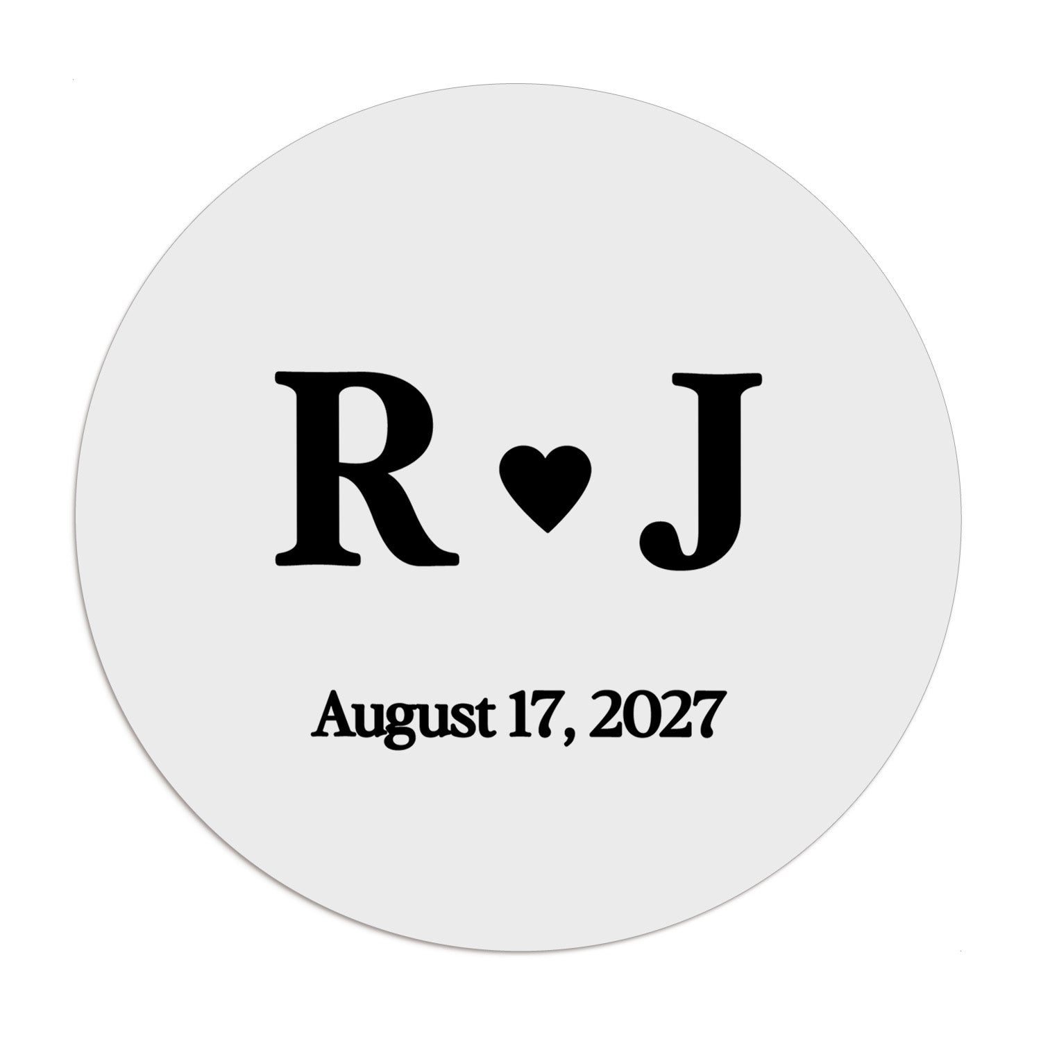 Monograms Wedding Stickers - XOXOKristen