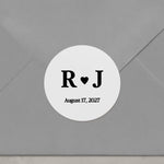 Monograms Wedding Stickers - XOXOKristen