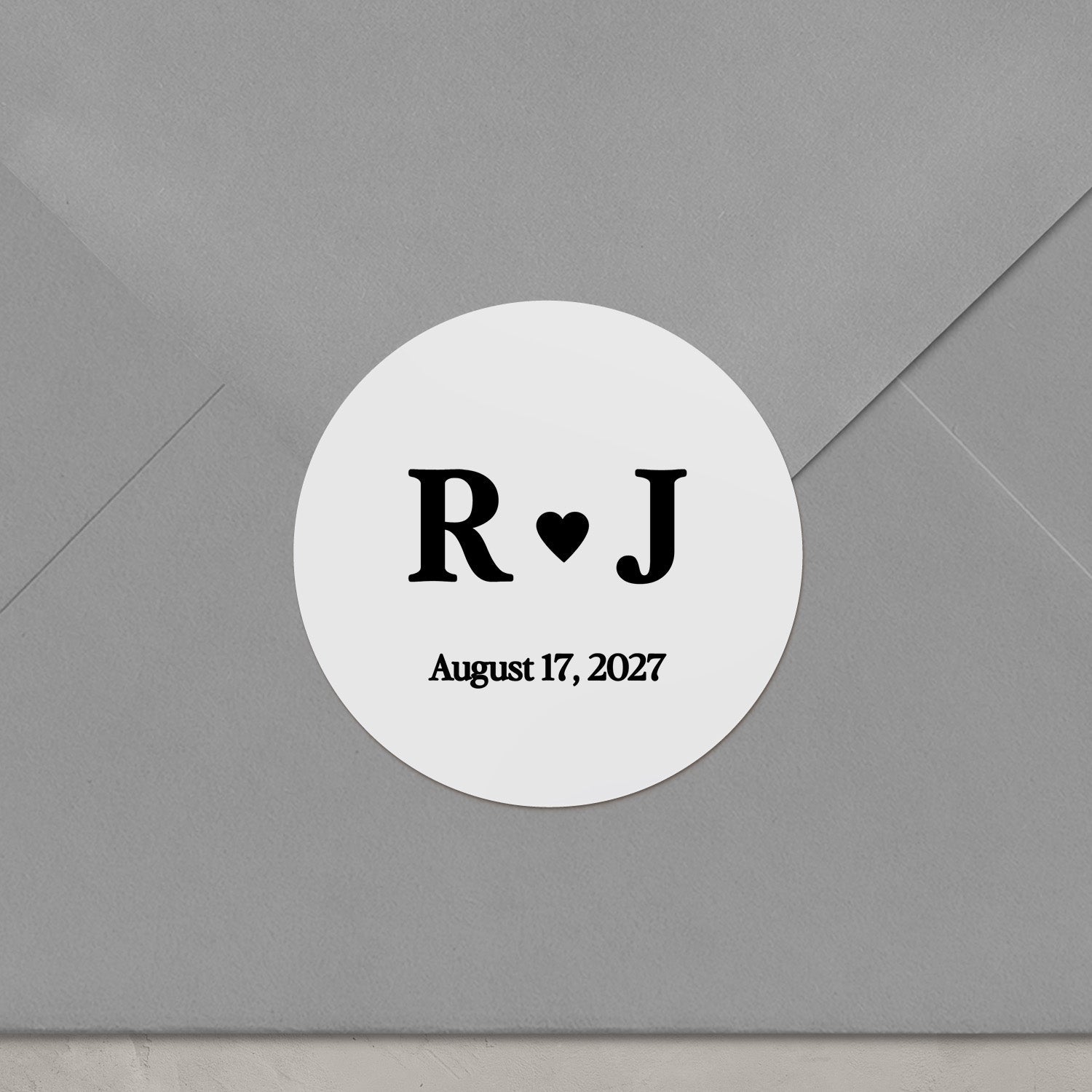 Monograms Wedding Stickers - XOXOKristen