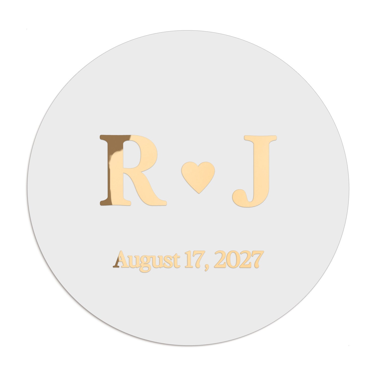 Monograms Wedding Stickers - XOXOKristen