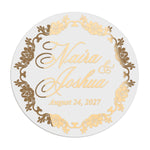 Floral Frame Wedding Stickers - XOXOKristen