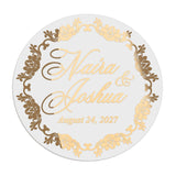 Floral Frame Wedding Stickers - XOXOKristen