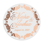 Floral Frame Wedding Stickers - XOXOKristen