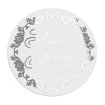 Floral Frame Wedding Stickers - XOXOKristen