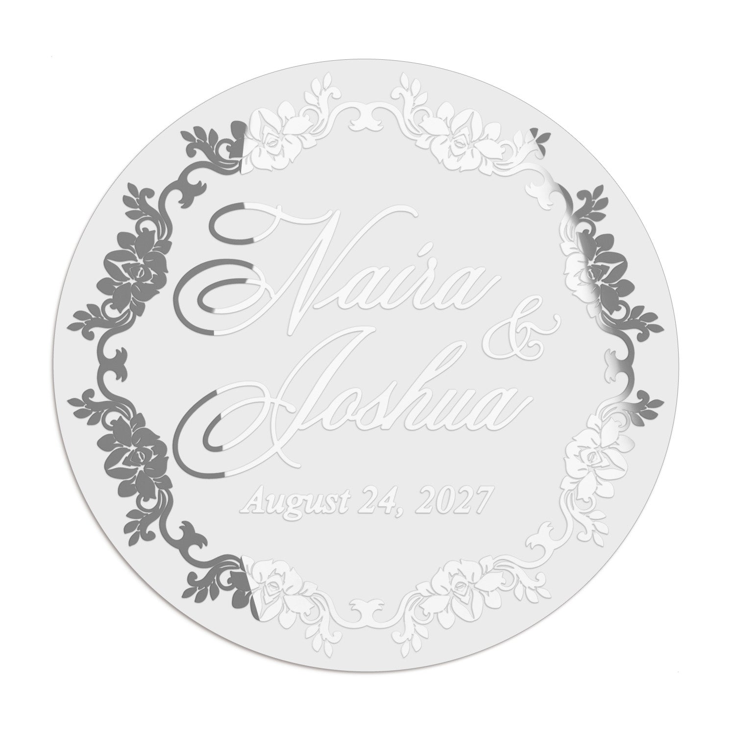 Floral Frame Wedding Stickers - XOXOKristen