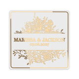 Dainty Flowers Web Clear Wedding Sticker