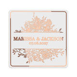 Dainty Flowers Web Clear Wedding Sticker