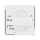 Dainty Flowers Web Clear Wedding Sticker