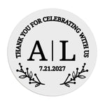 Botanical Monograms Wedding Stickers - XOXOKristen