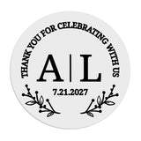 Botanical Monograms Wedding Stickers - XOXOKristen