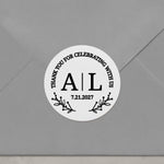 Botanical Monograms Wedding Stickers - XOXOKristen