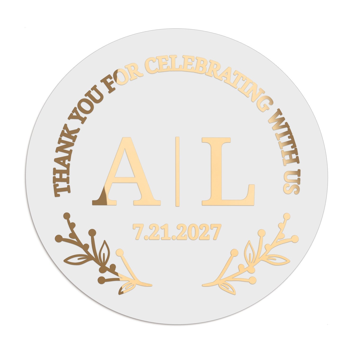 Botanical Monograms Wedding Stickers - XOXOKristen
