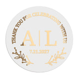 Botanical Monograms Wedding Stickers - XOXOKristen