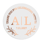 Botanical Monograms Wedding Stickers - XOXOKristen