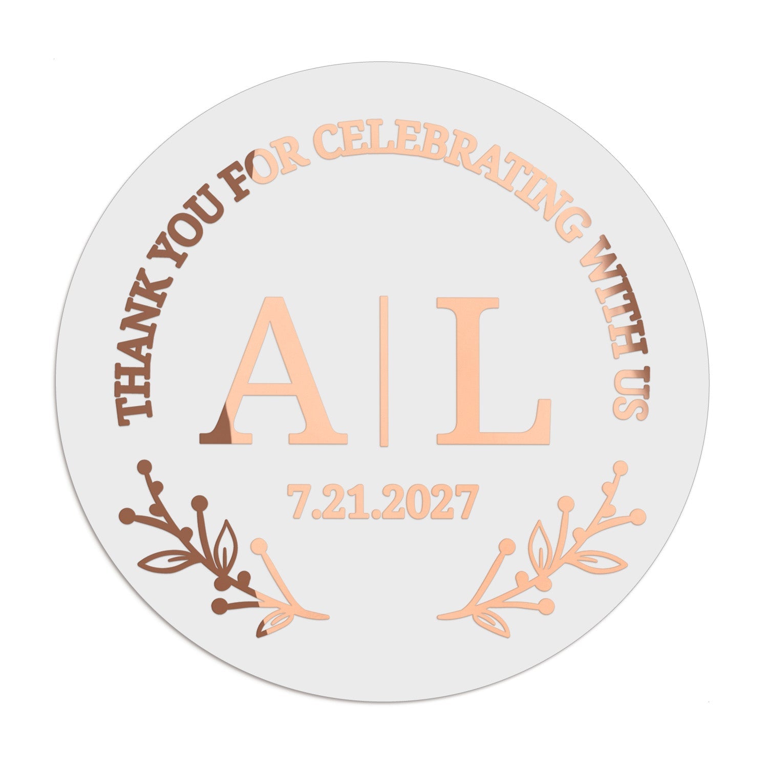 Botanical Monograms Wedding Stickers - XOXOKristen