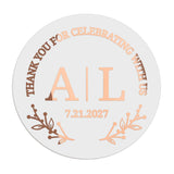 Botanical Monograms Wedding Stickers - XOXOKristen