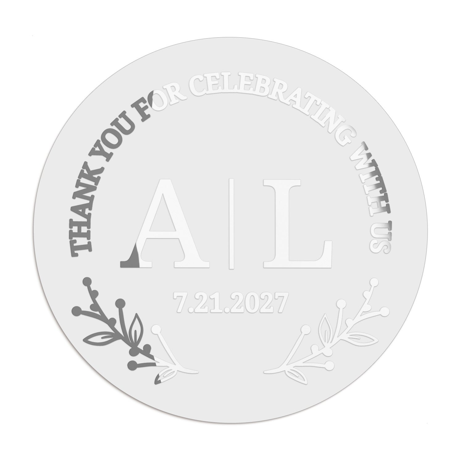 Botanical Monograms Wedding Stickers - XOXOKristen