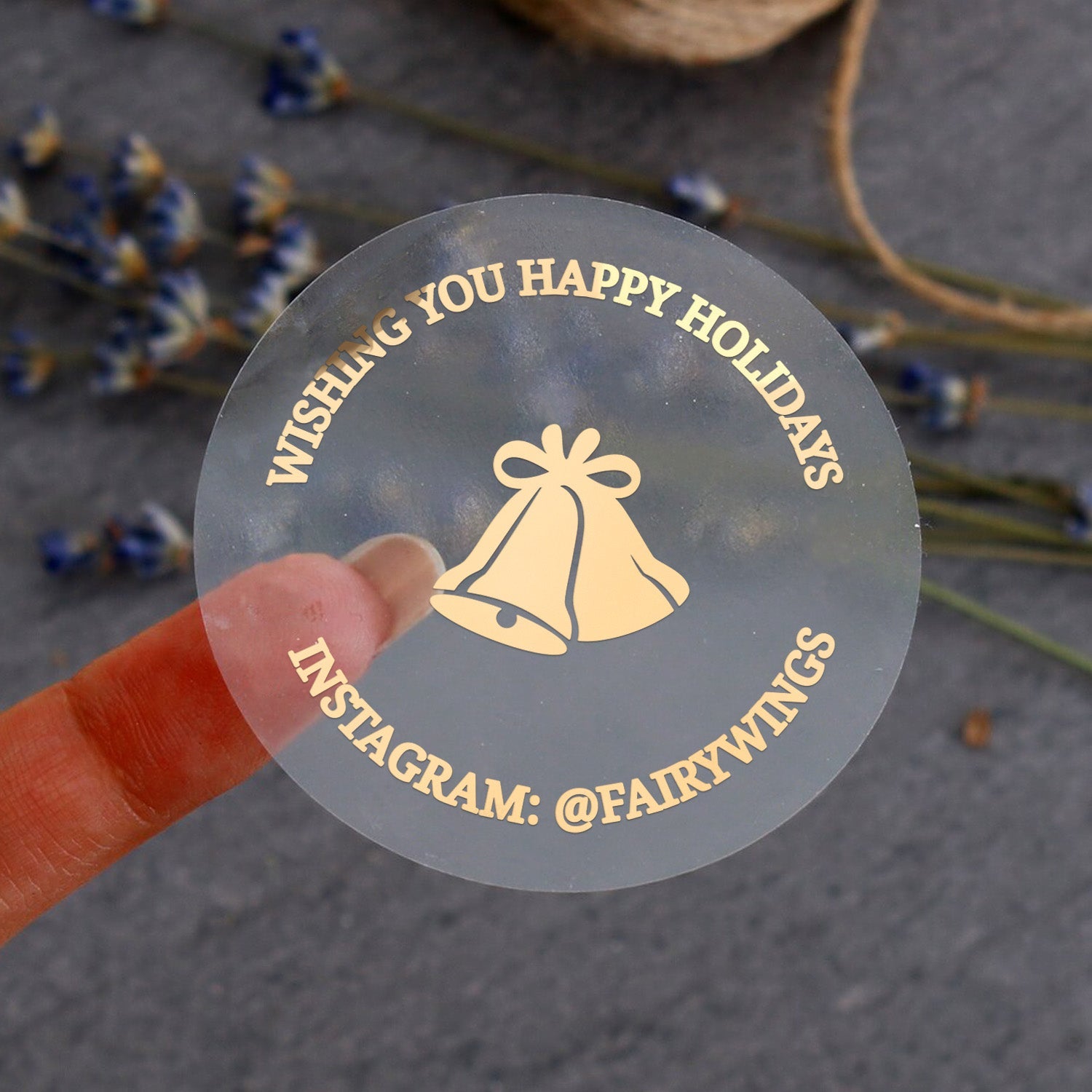 Happy Holidays Business Branding Stickers - XOXOKristen