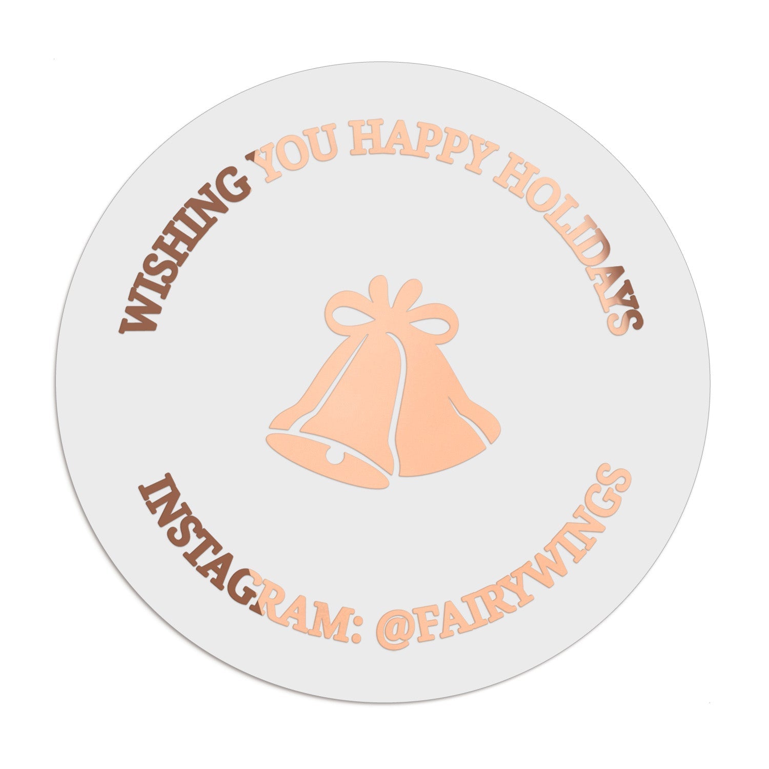 Happy Holidays Business Branding Stickers - XOXOKristen