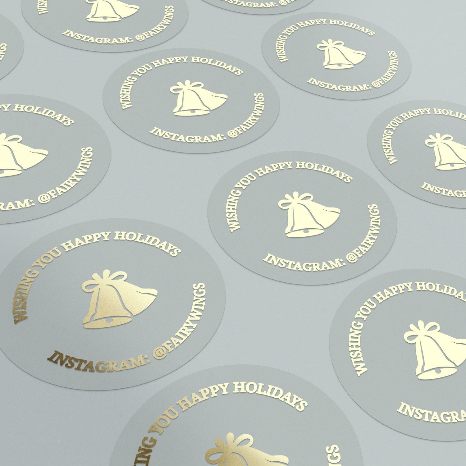 Happy Holidays Business Branding Stickers - XOXOKristen