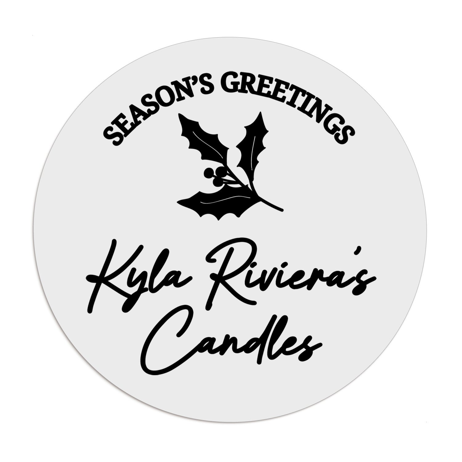 Seasons Greetings Business Stickers - XOXOKristen