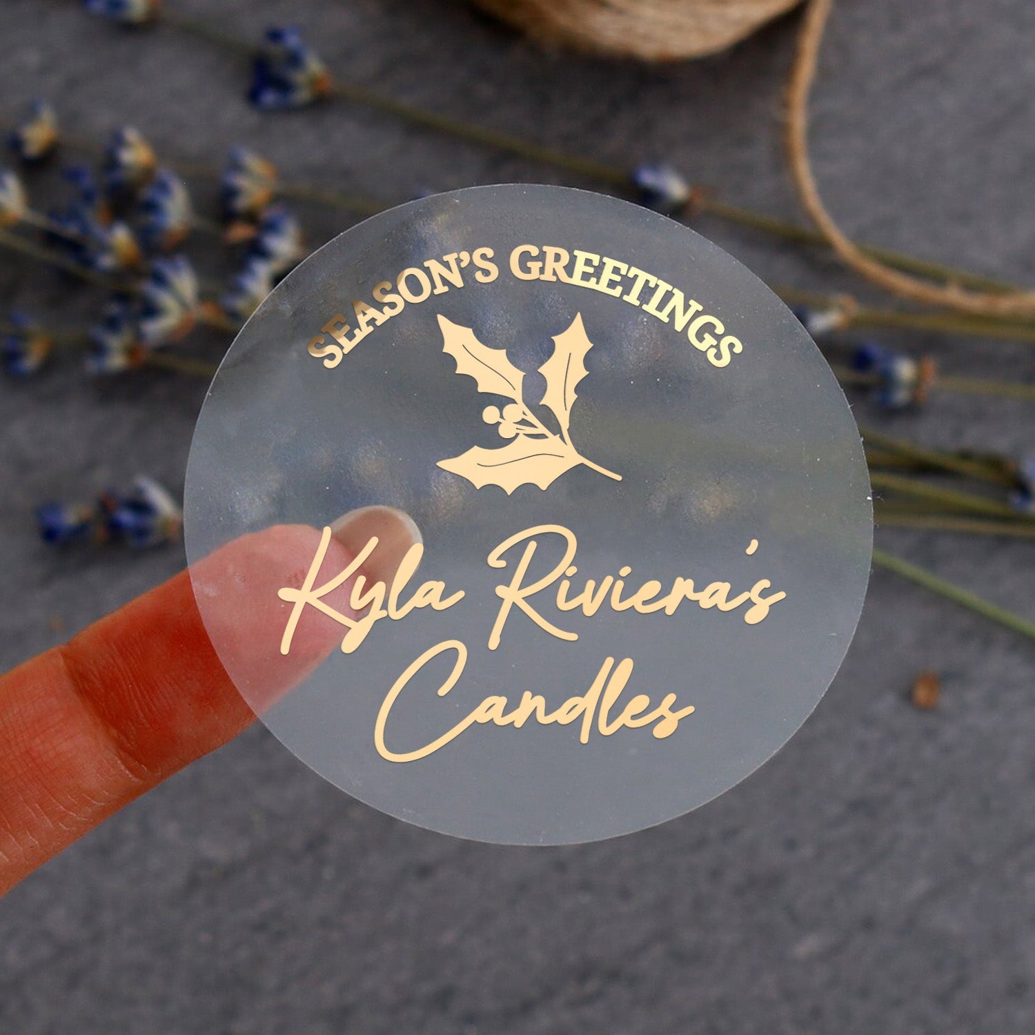 Seasons Greetings Business Stickers - XOXOKristen