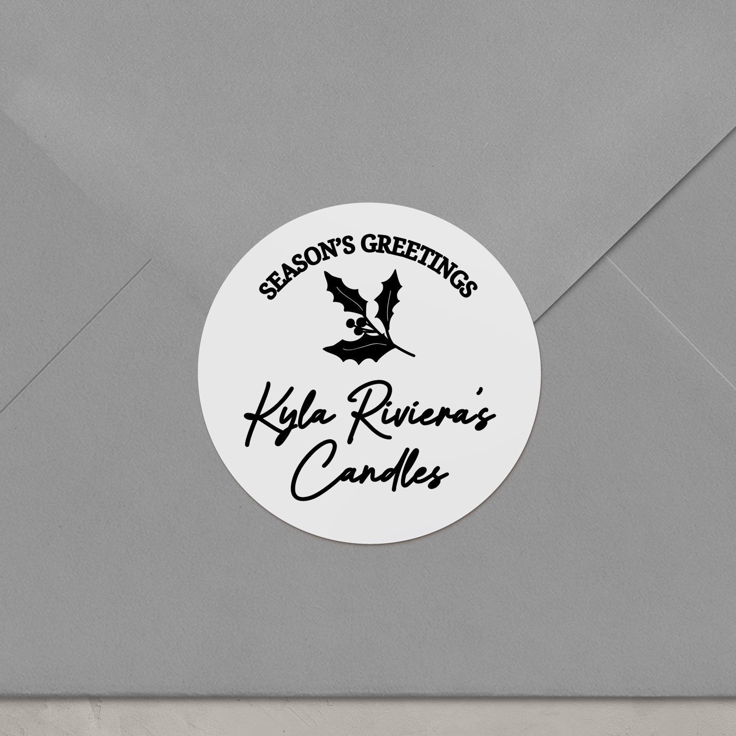 Seasons Greetings Business Stickers - XOXOKristen