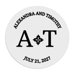 Monograms Wedding Stickers - XOXOKristen