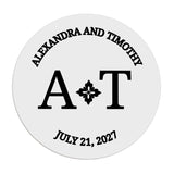 Monograms Wedding Stickers - XOXOKristen