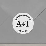 Monograms Wedding Stickers - XOXOKristen