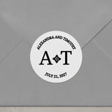 Monograms Wedding Stickers - XOXOKristen