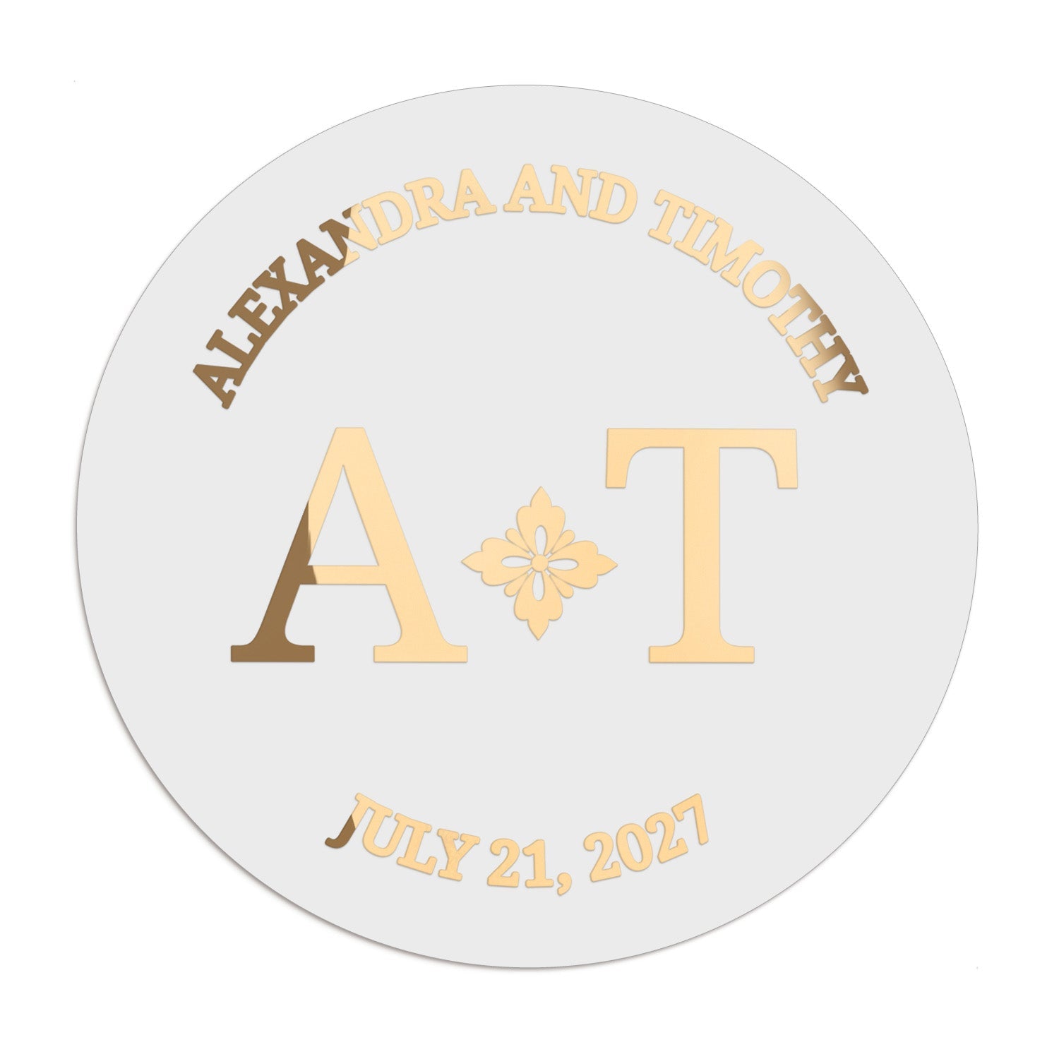 Monograms Wedding Stickers - XOXOKristen