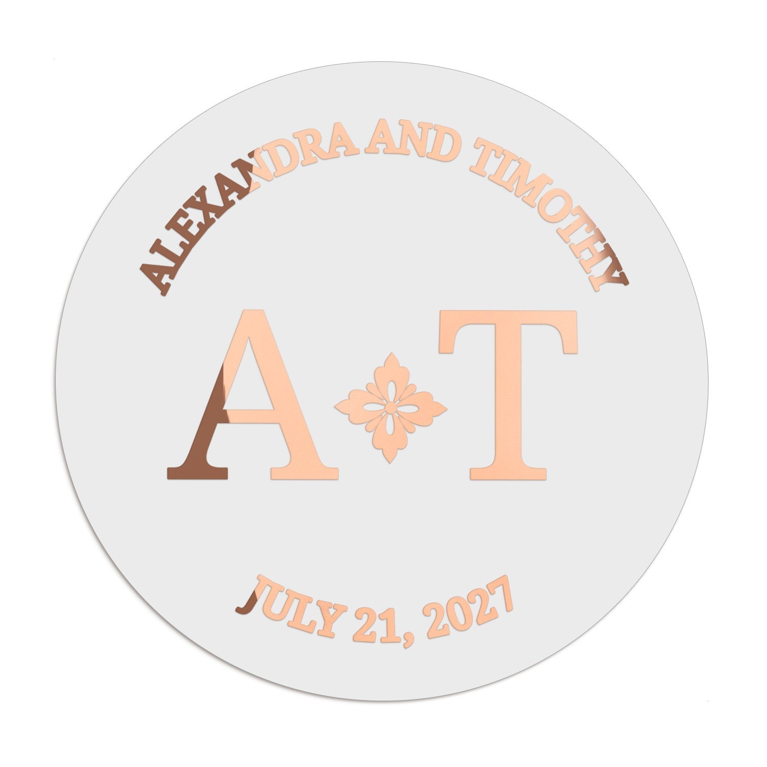 Monograms Wedding Stickers - XOXOKristen