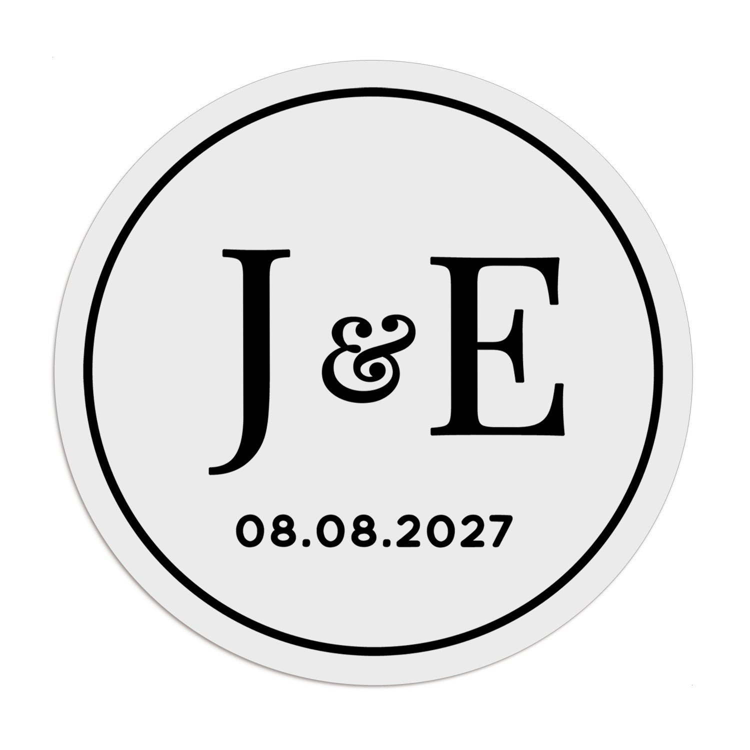 Wedding Monogram Stickers - XOXOKristen