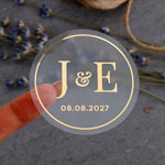 Wedding Monogram Stickers - XOXOKristen