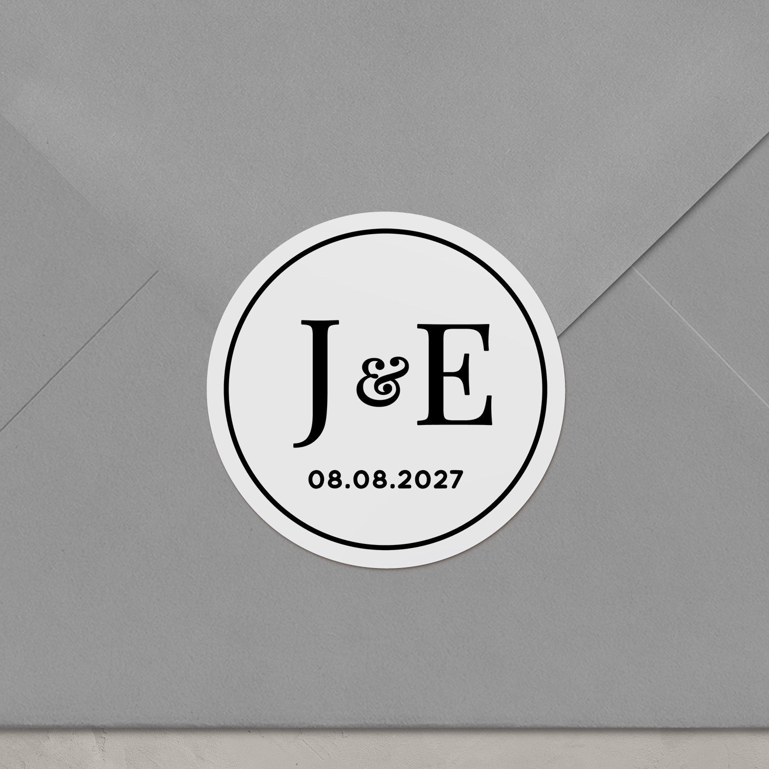 Wedding Monogram Stickers - XOXOKristen