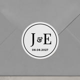 Wedding Monogram Stickers - XOXOKristen