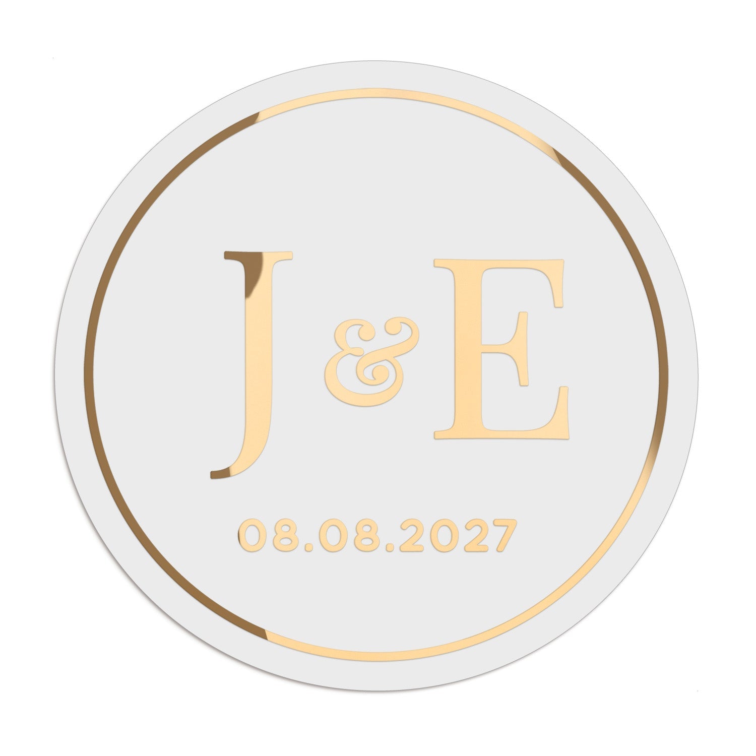 Wedding Monogram Stickers - XOXOKristen