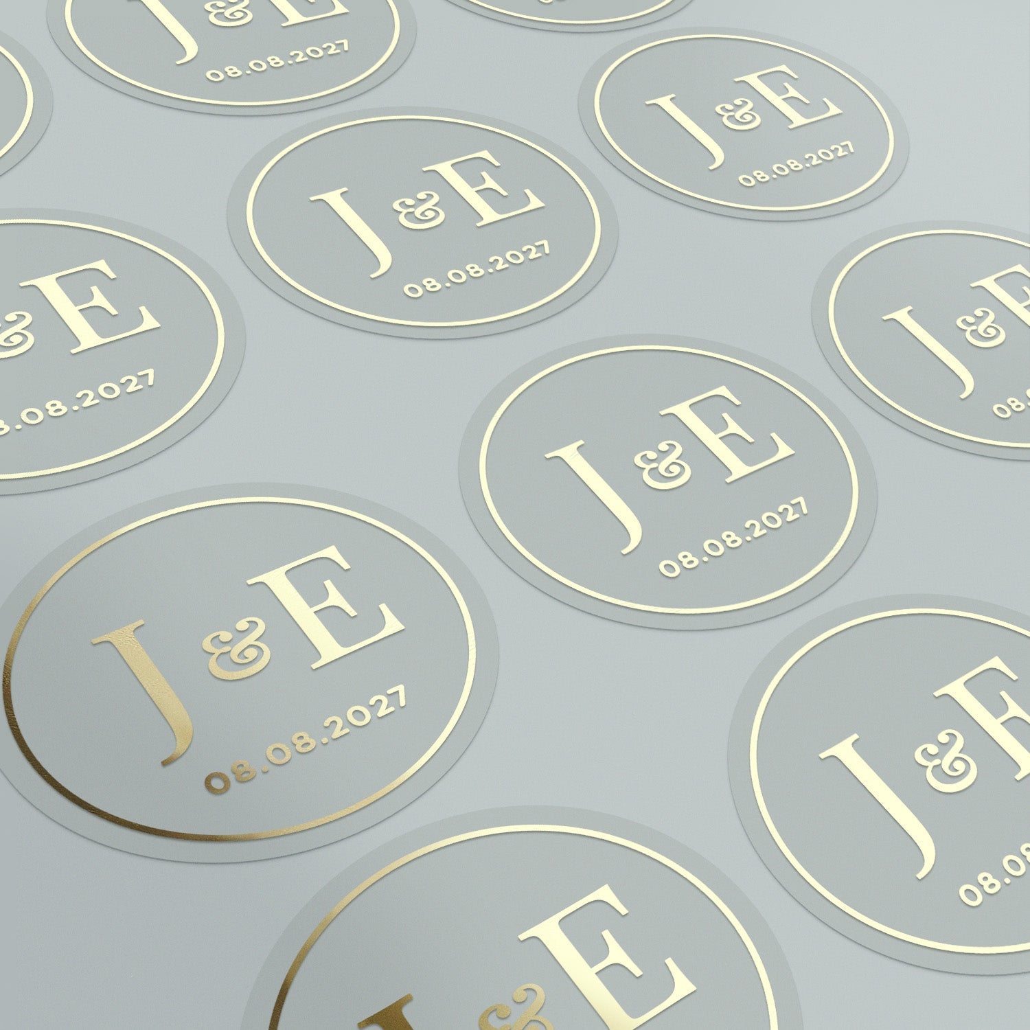 Wedding Monogram Stickers - XOXOKristen