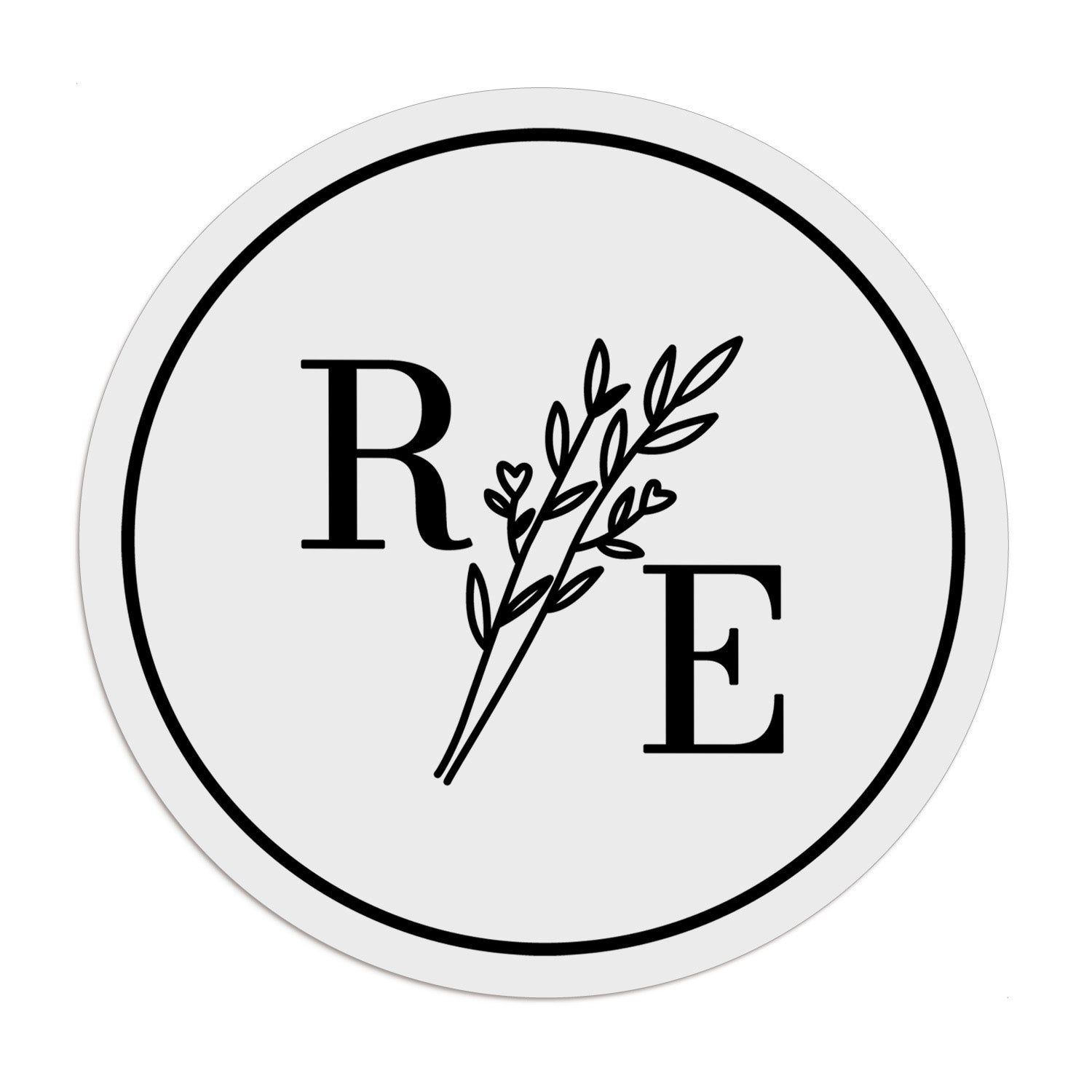 Wedding Monogram Stickers - XOXOKristen